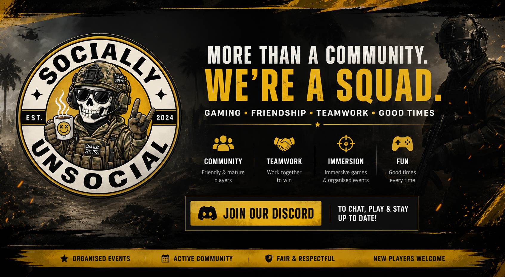 🎟️ SOCIALLY UNSOCIAL — COMMUNITY GROWTH EVENT 🎟️